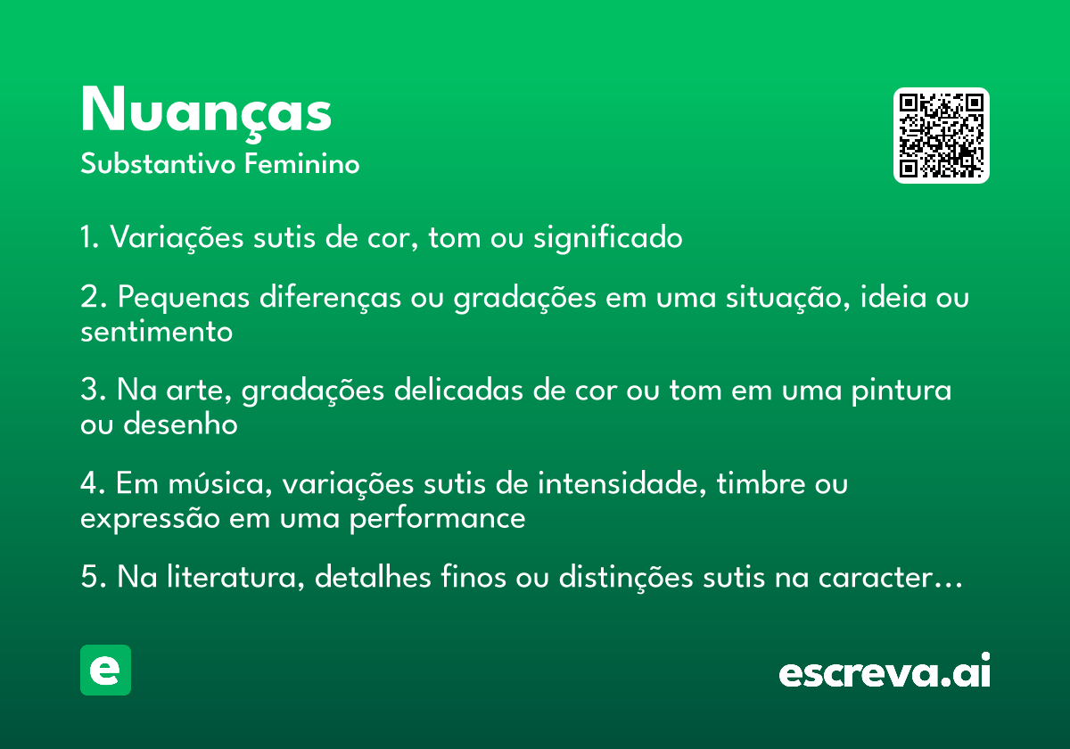 nuanças
