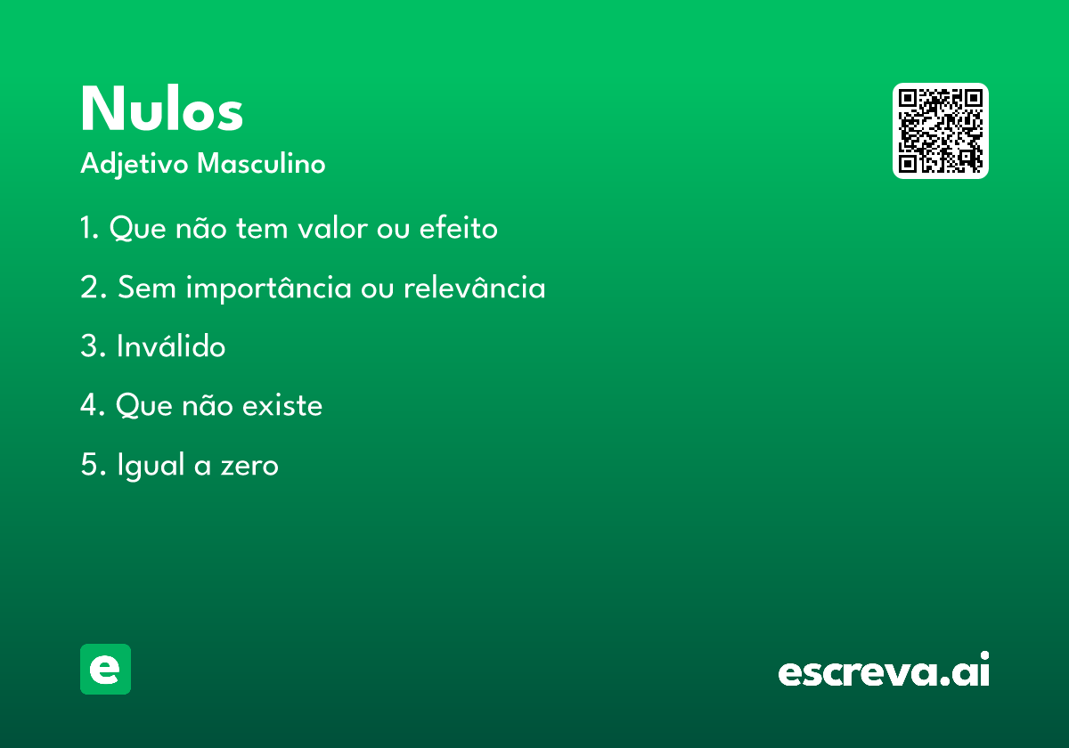 nulos