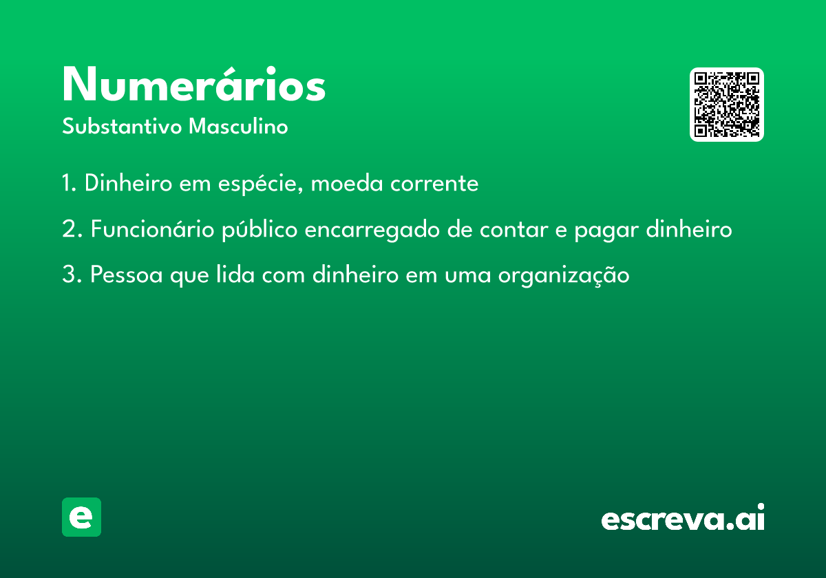 numerários