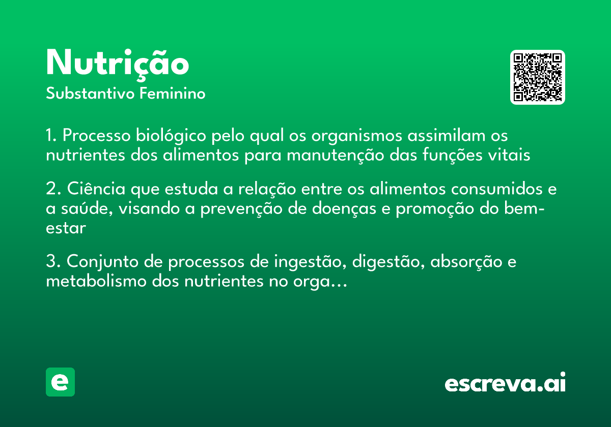 nutrição