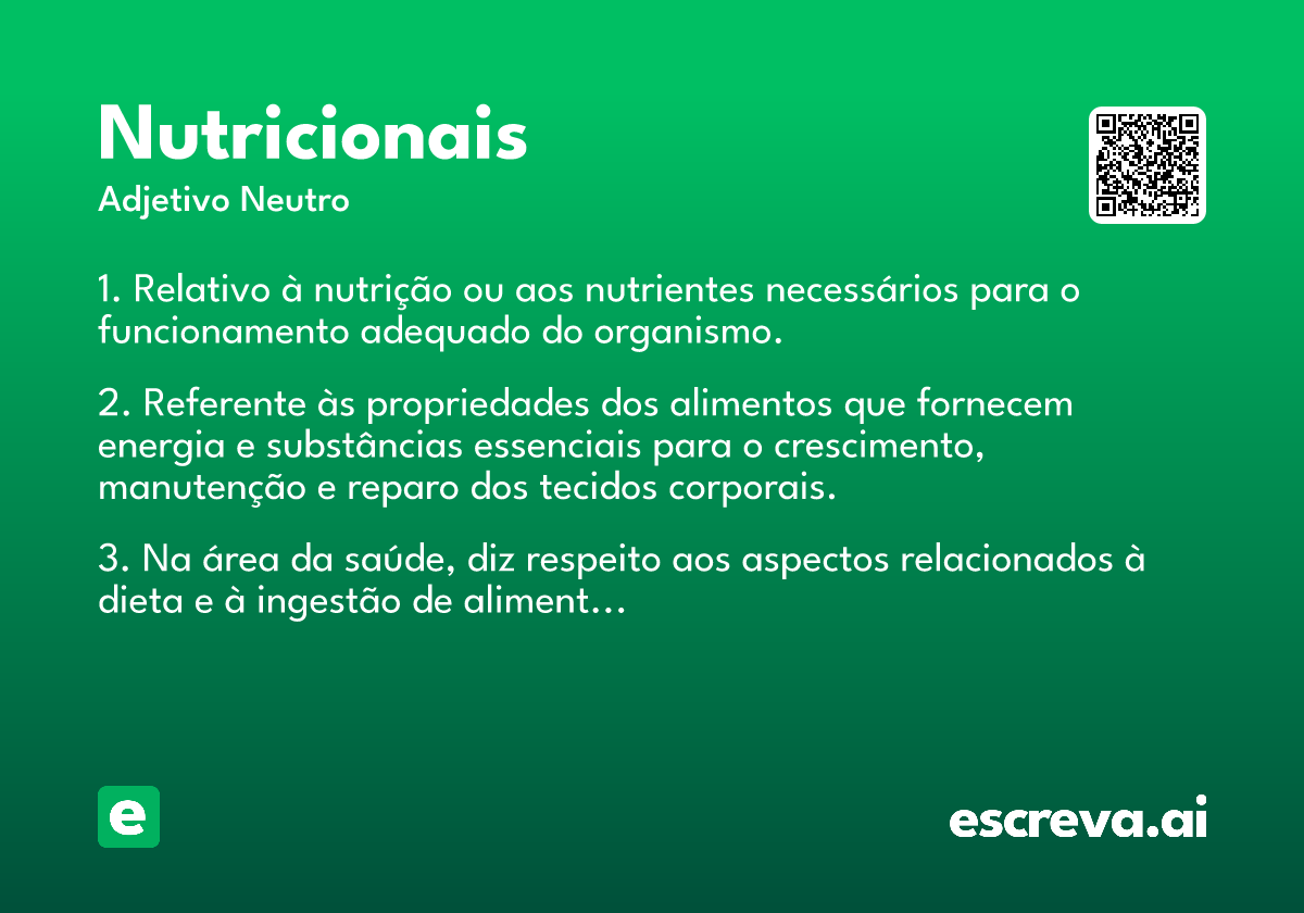 nutricionais