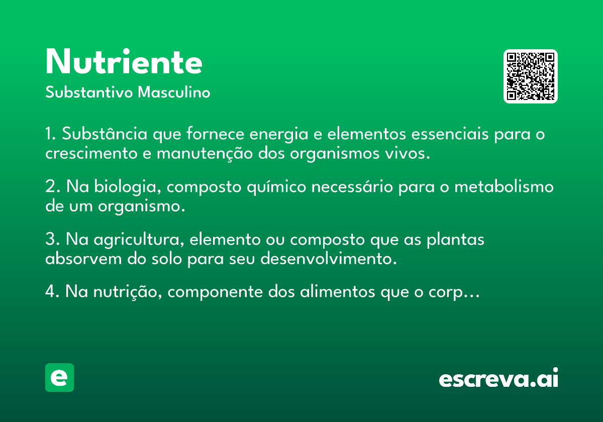 nutriente