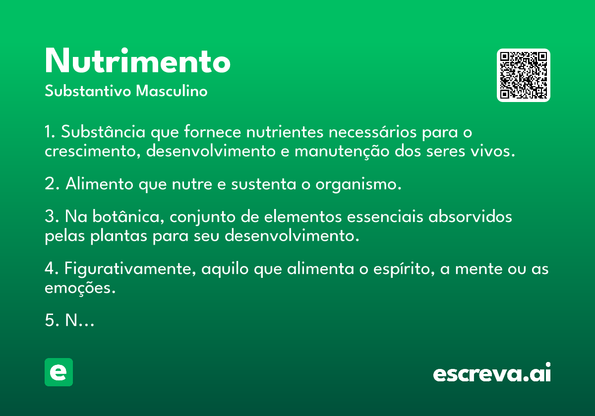 nutrimento
