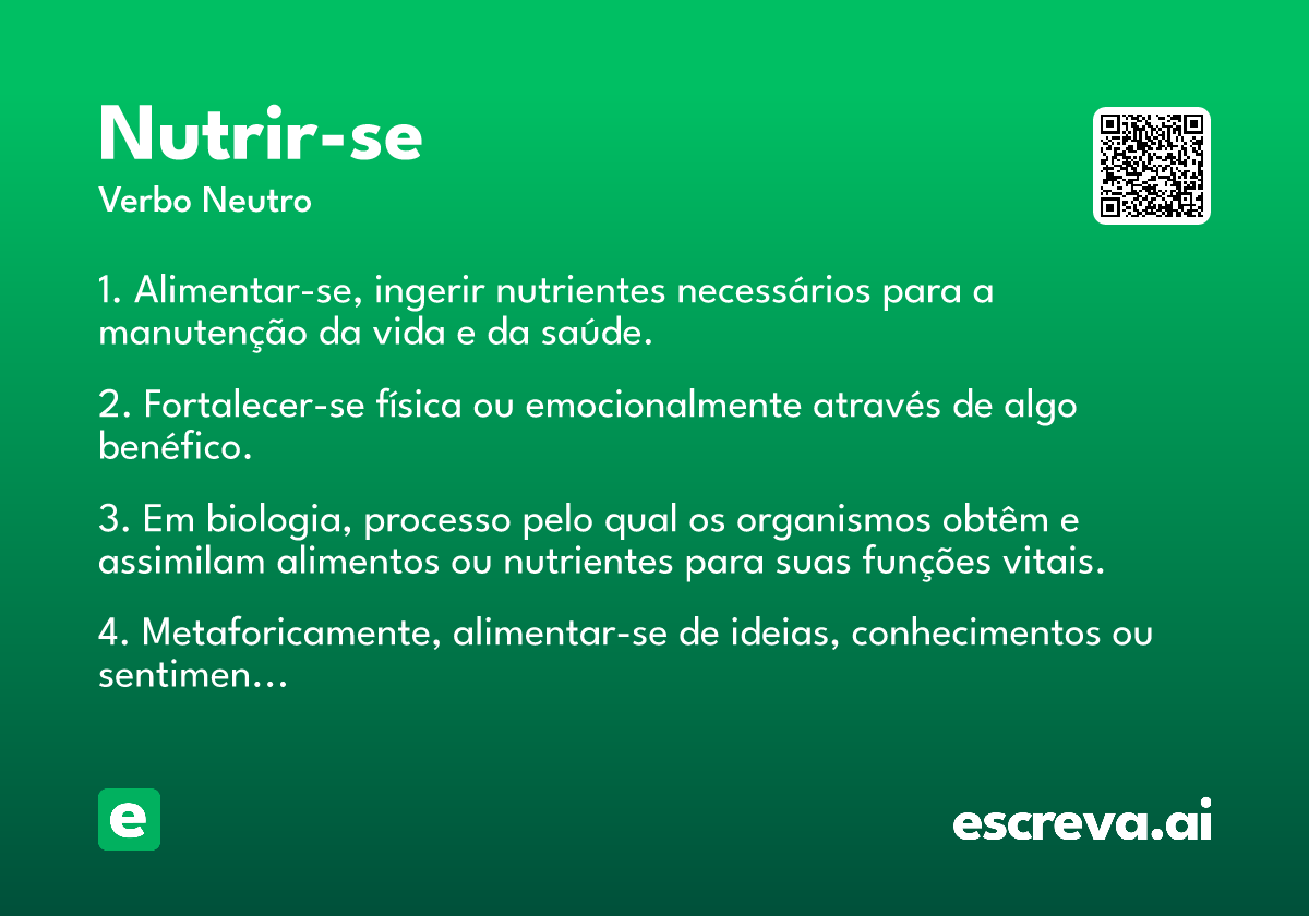 nutrir-se