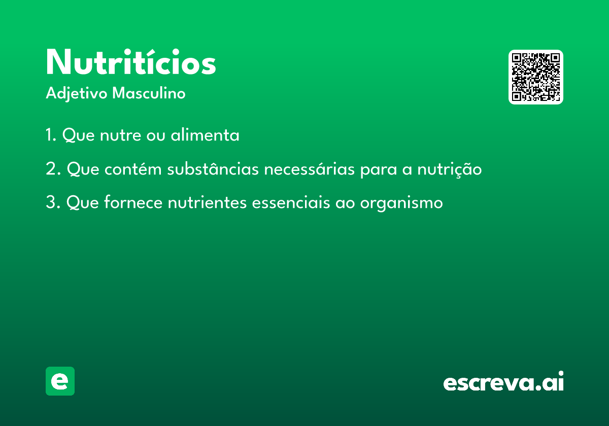 nutritícios