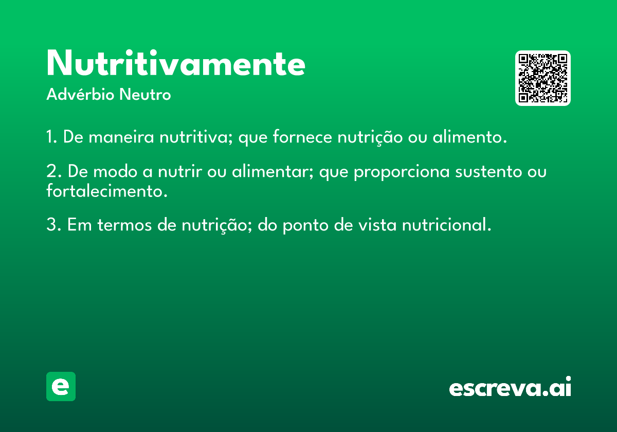 nutritivamente