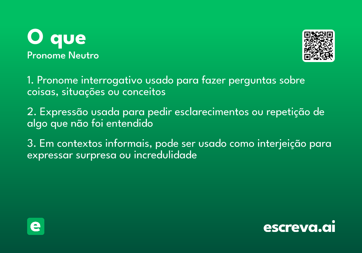 o que