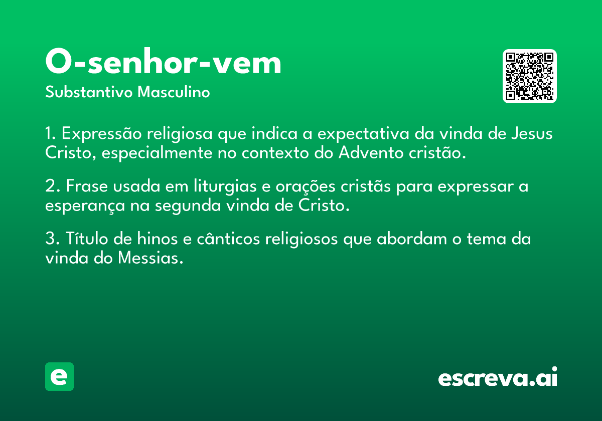 o-senhor-vem