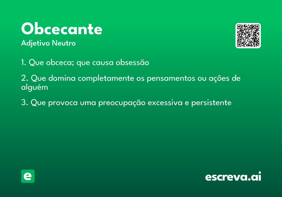 obcecante
