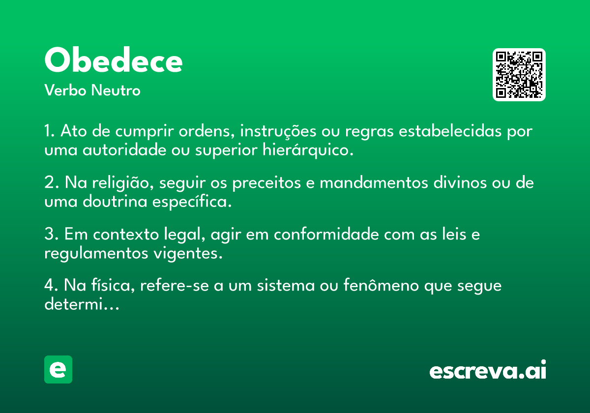 obedece