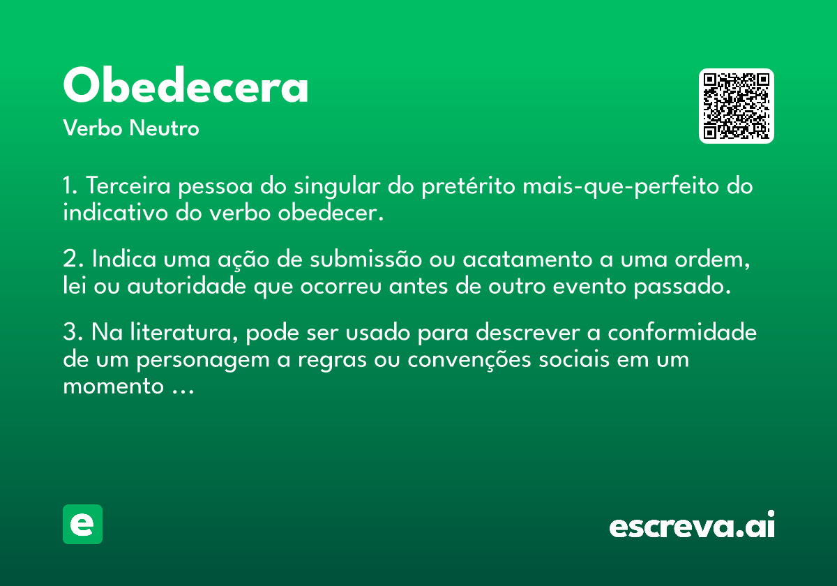 obedecera
