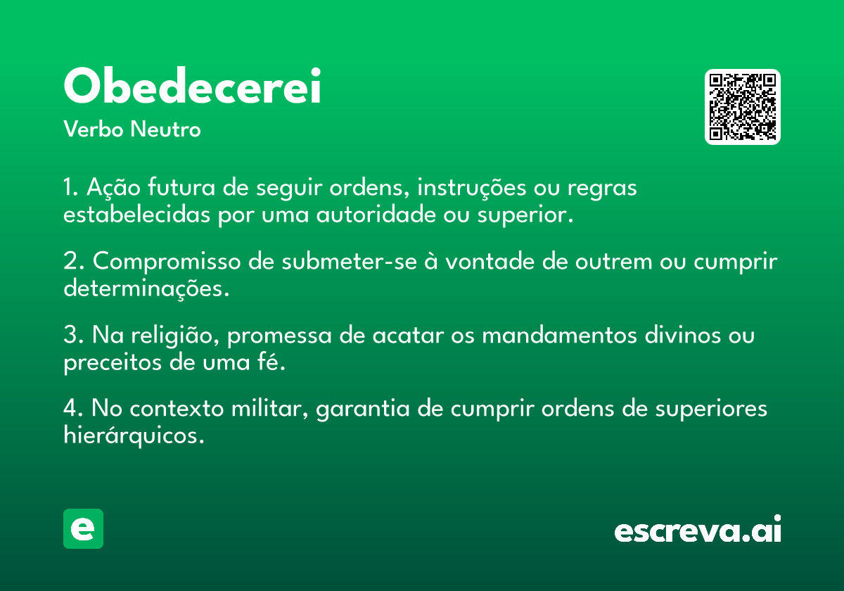 obedecerei