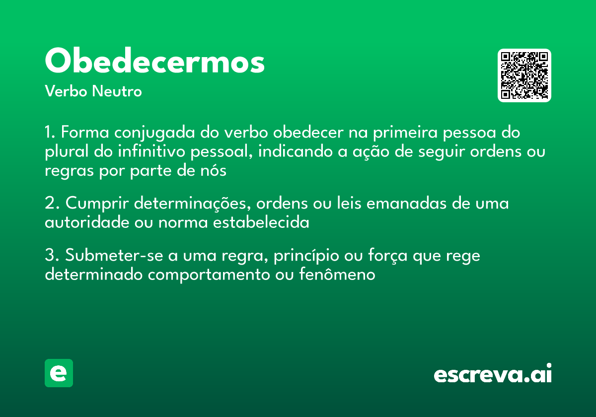 obedecermos