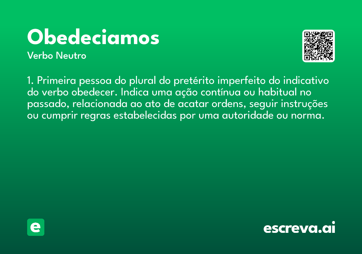 obedeciamos