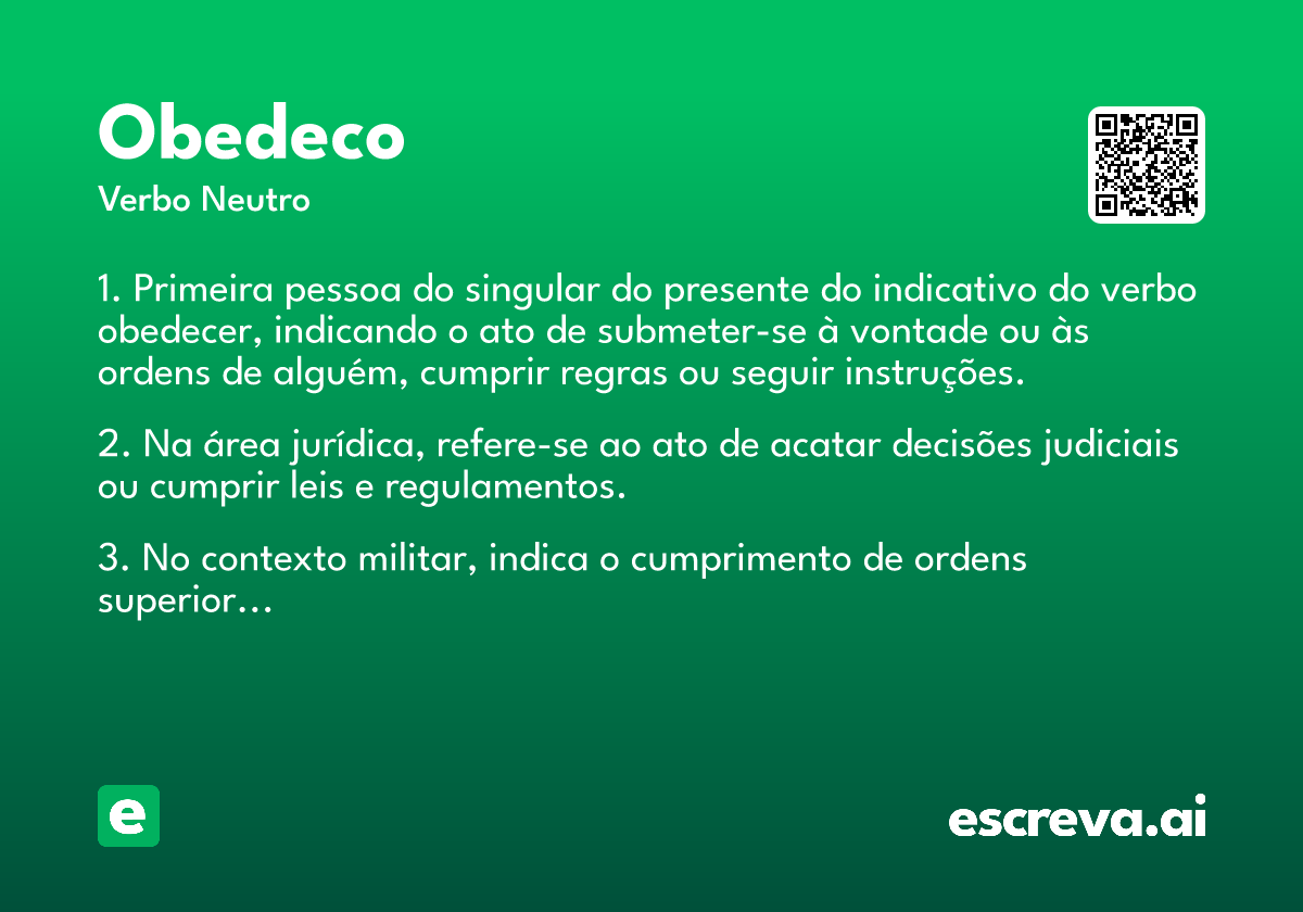 obedeco