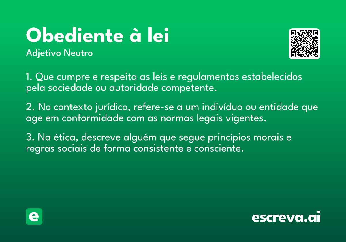 obediente à lei