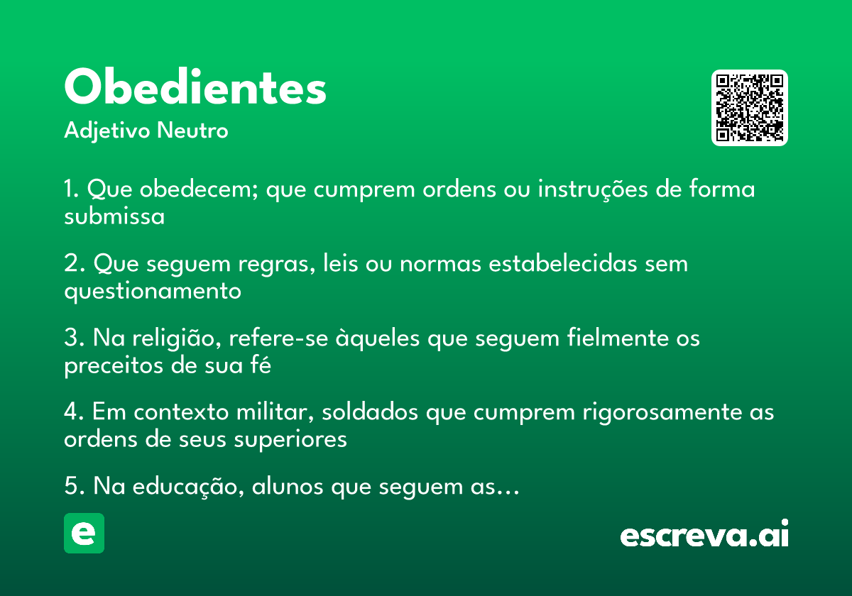 obedientes