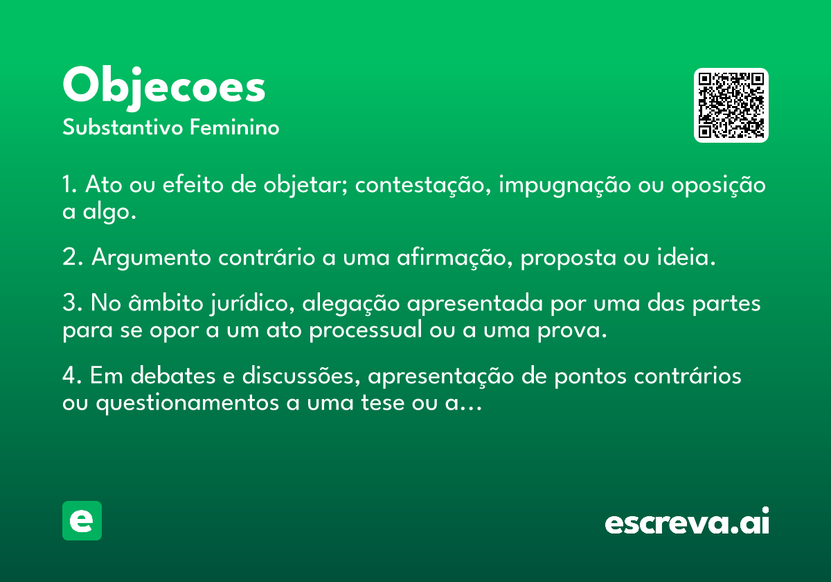 objecoes
