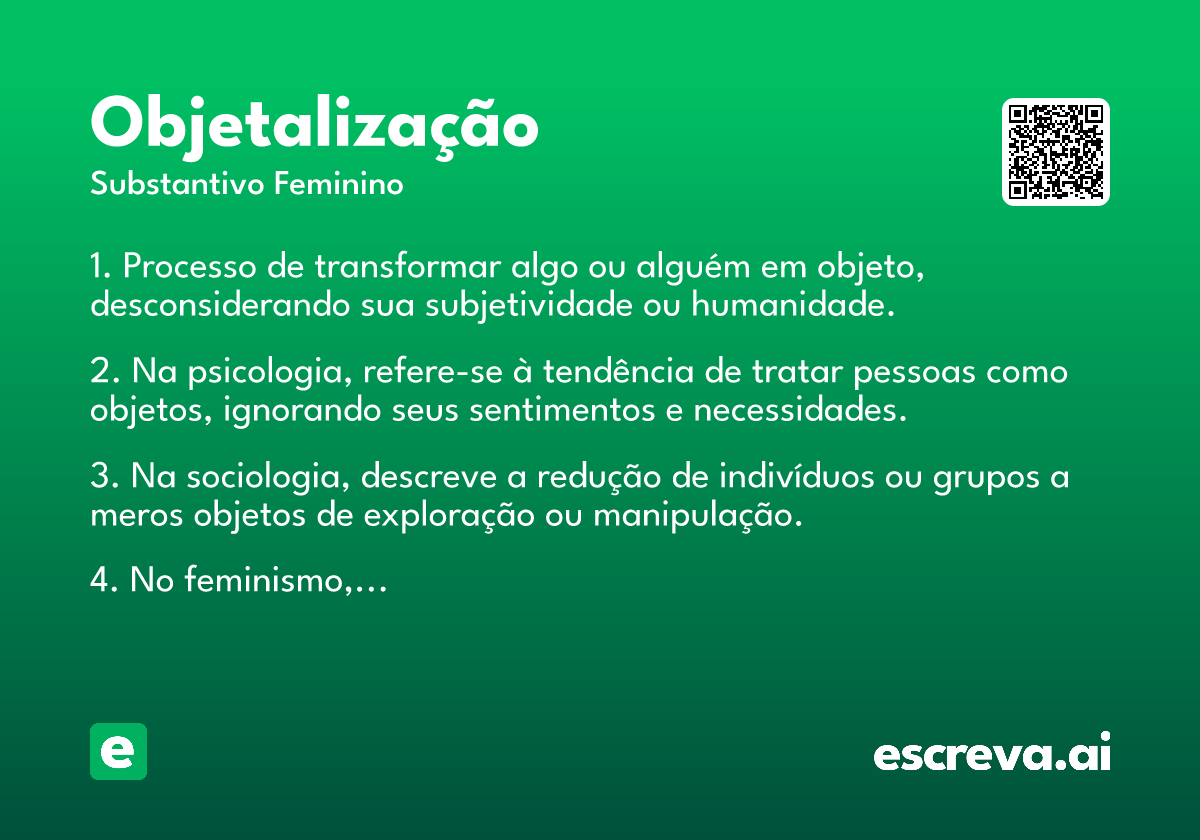 objetalização