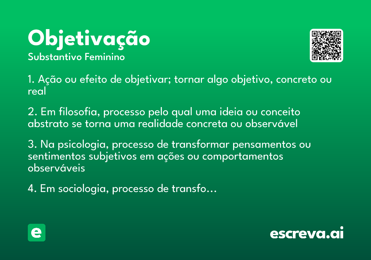 objetivação