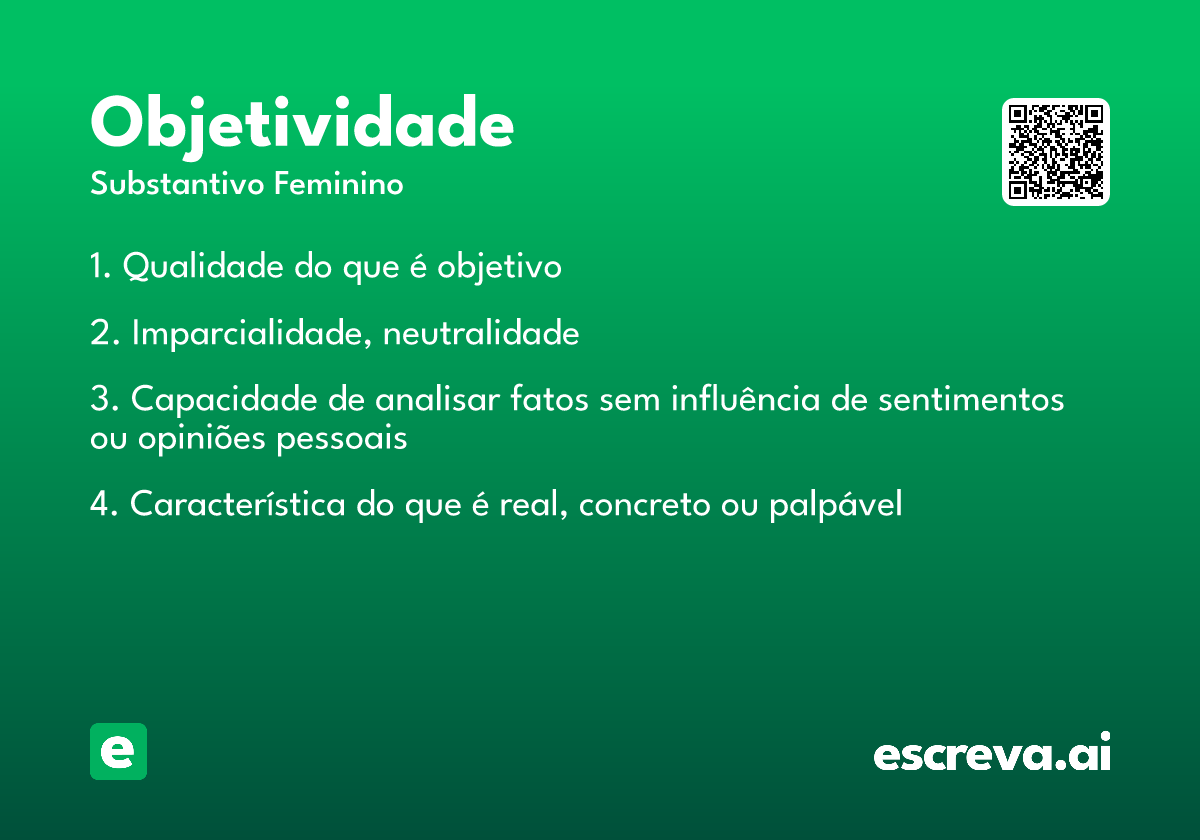 objetividade