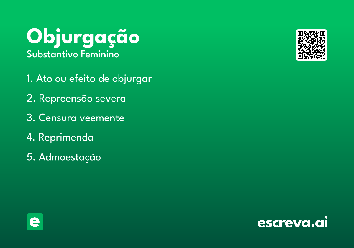objurgação