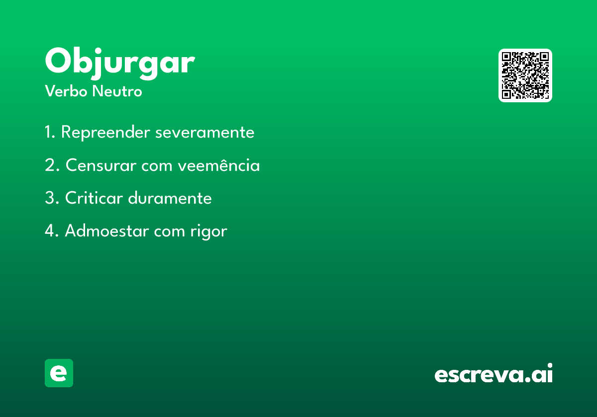 objurgar