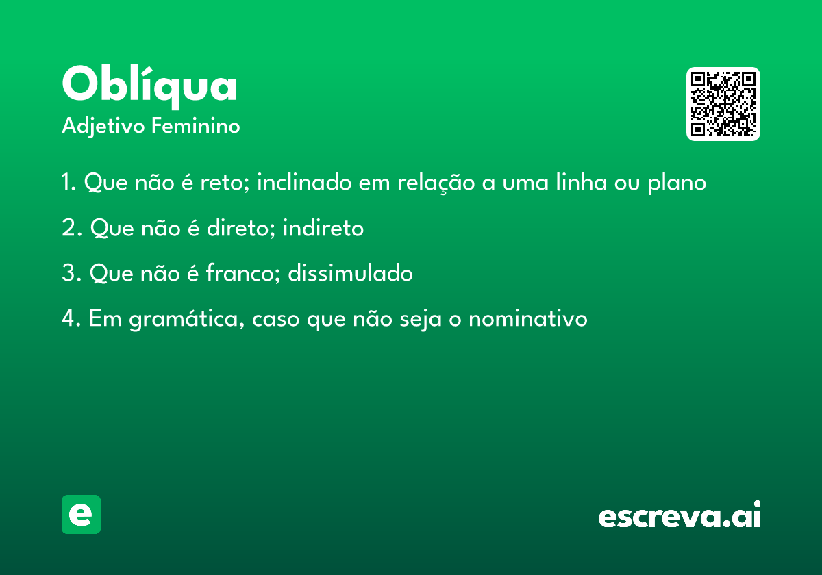 oblíqua