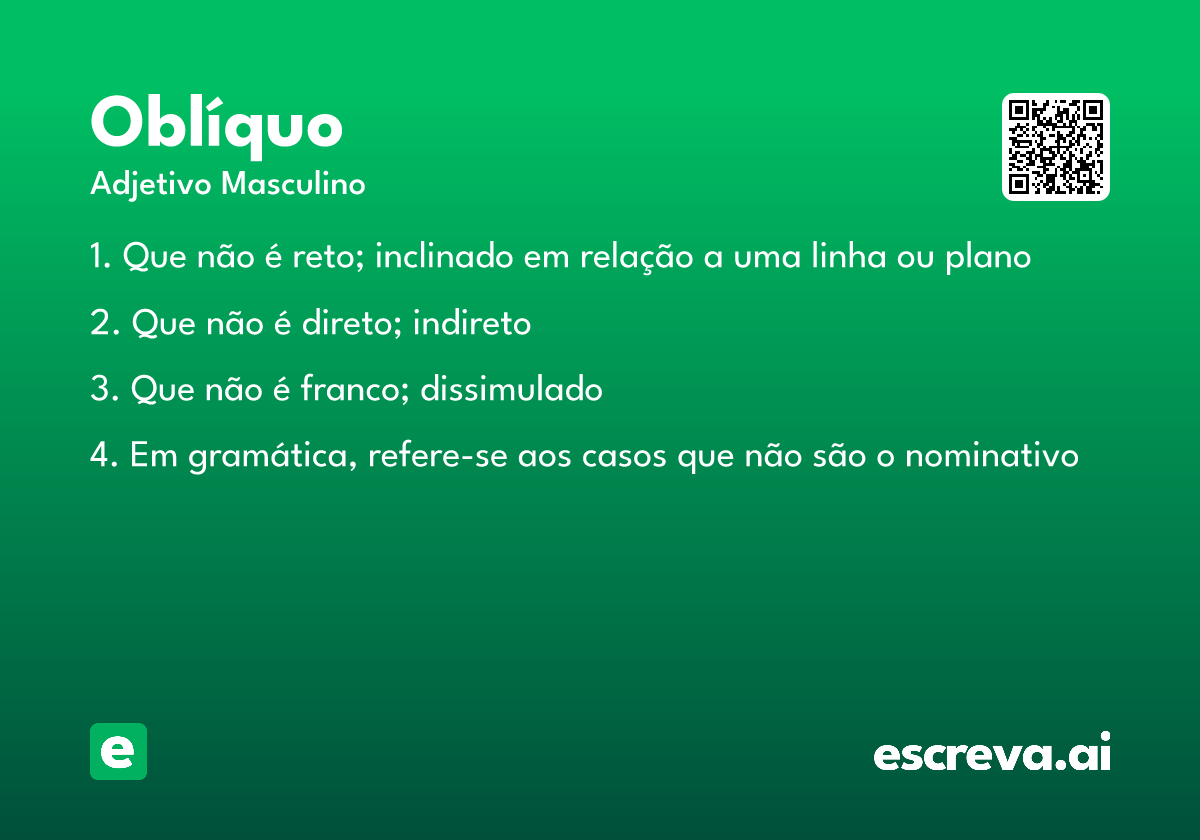 oblíquo