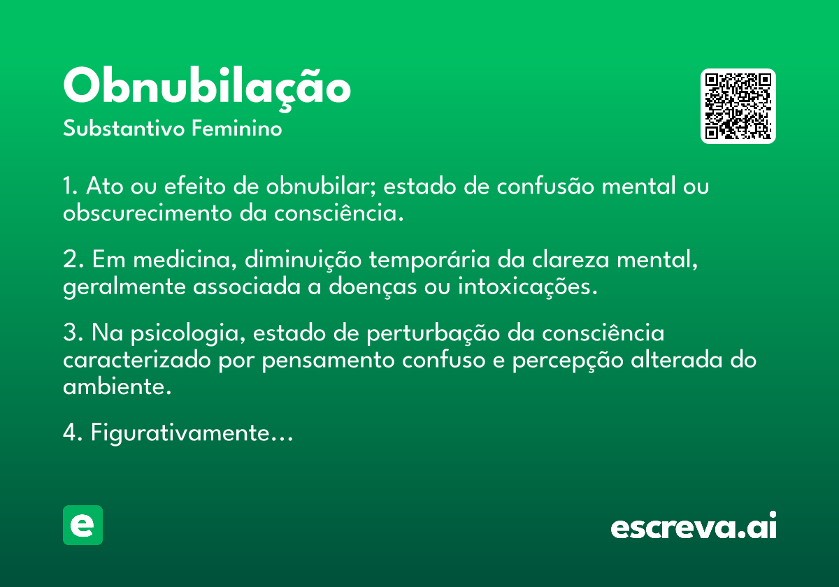 obnubilação
