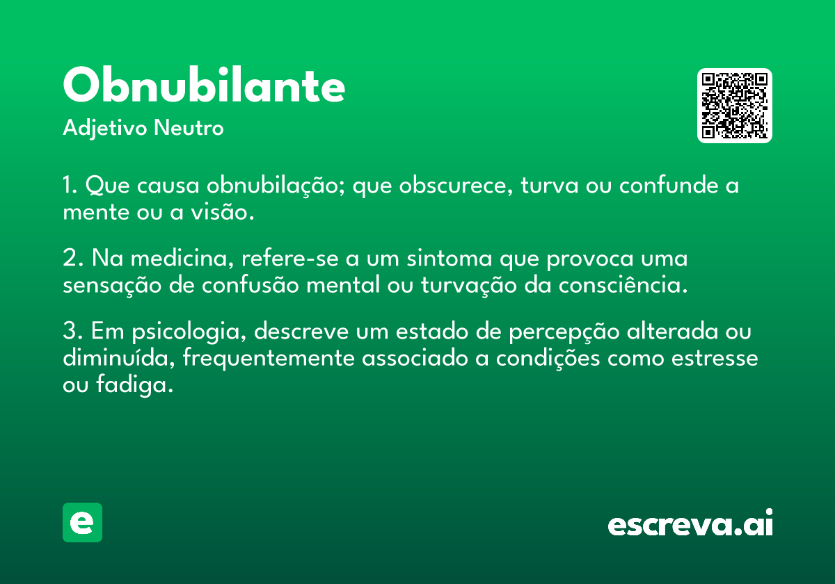 obnubilante