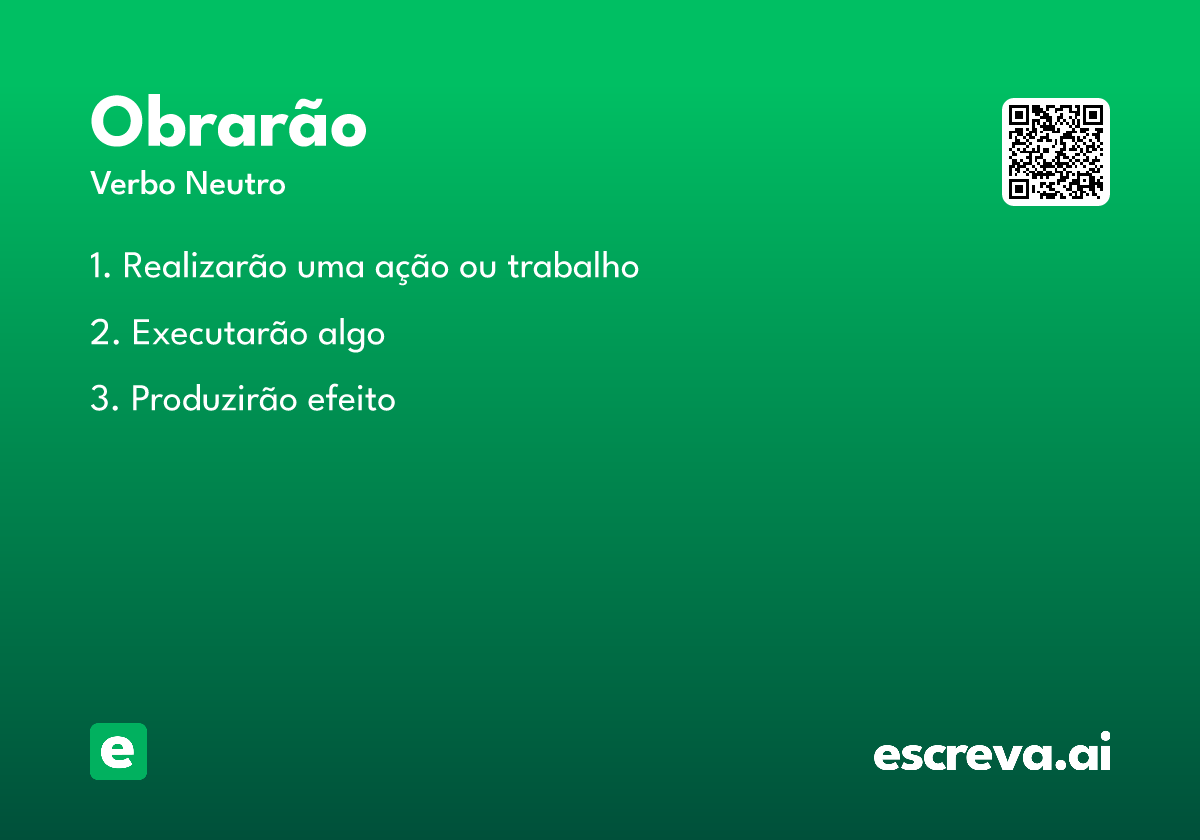 obrarão