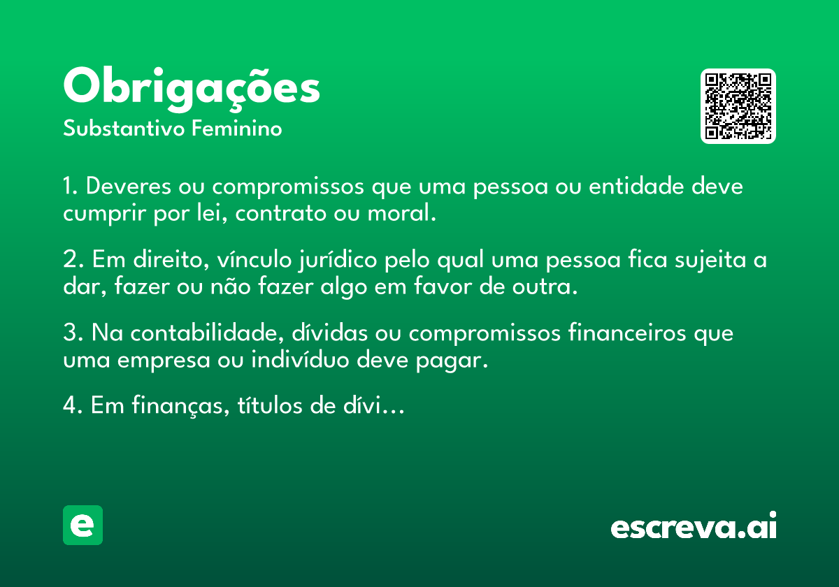 obrigações