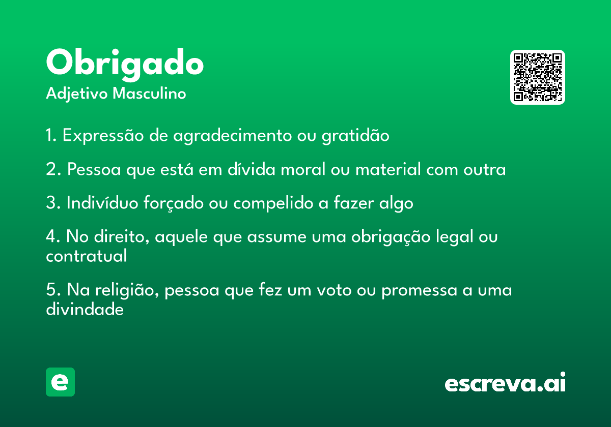 obrigado