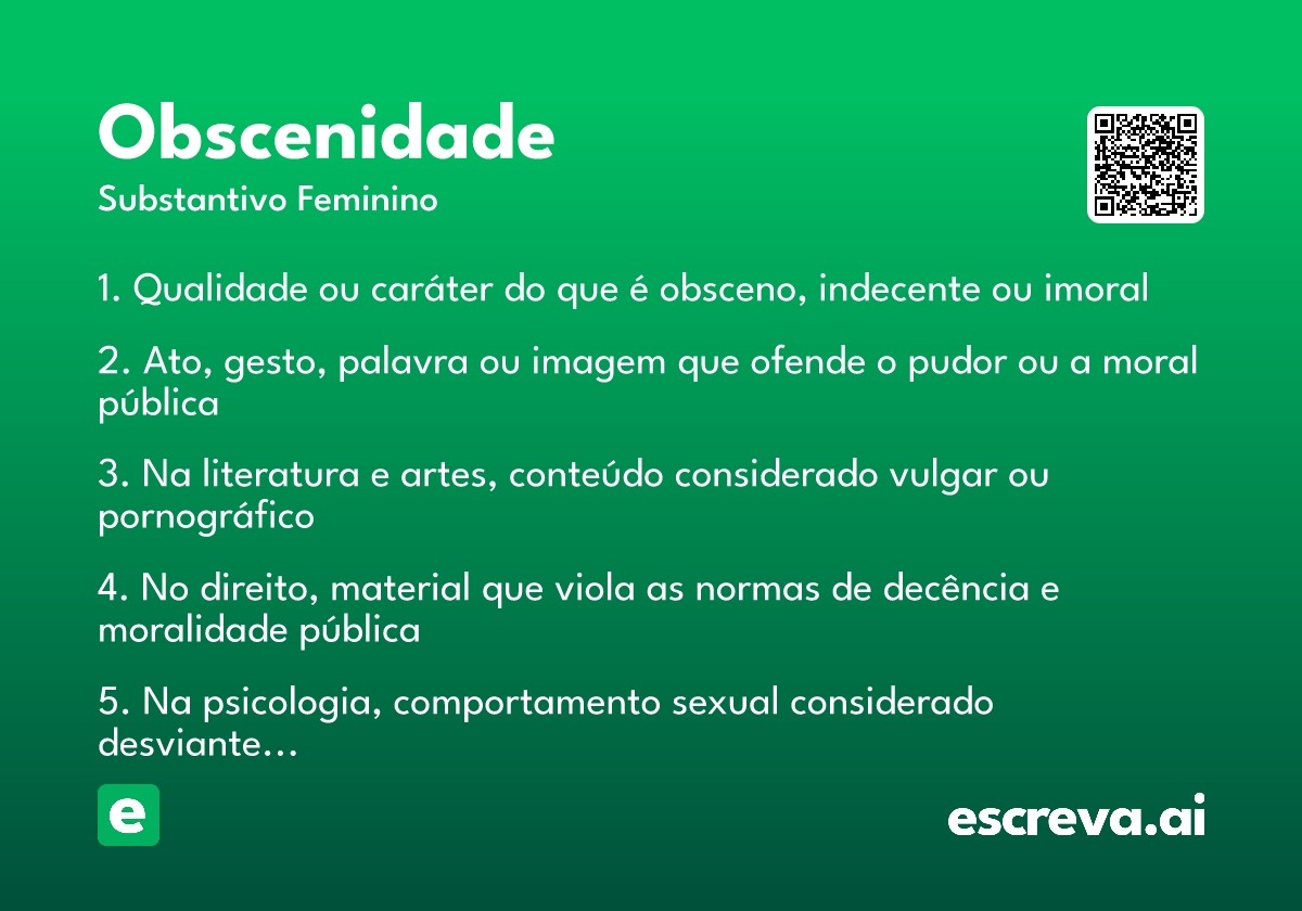 obscenidade