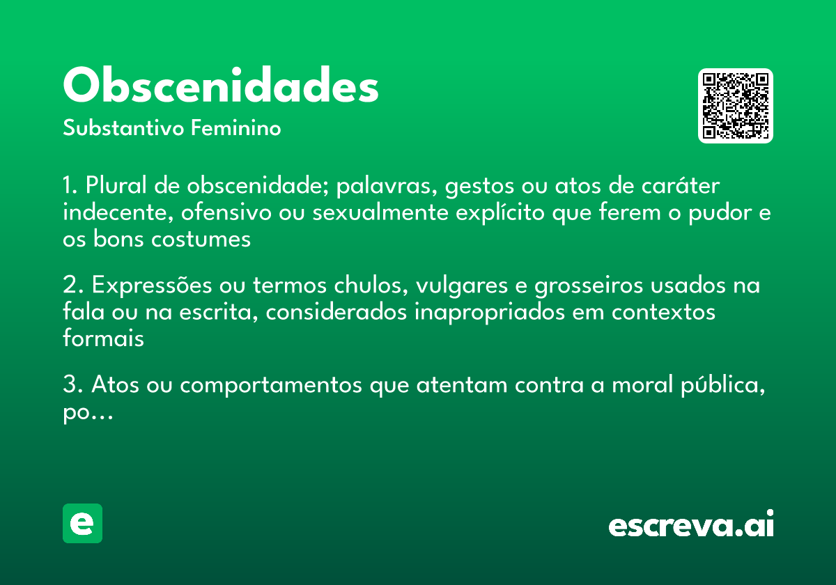 obscenidades