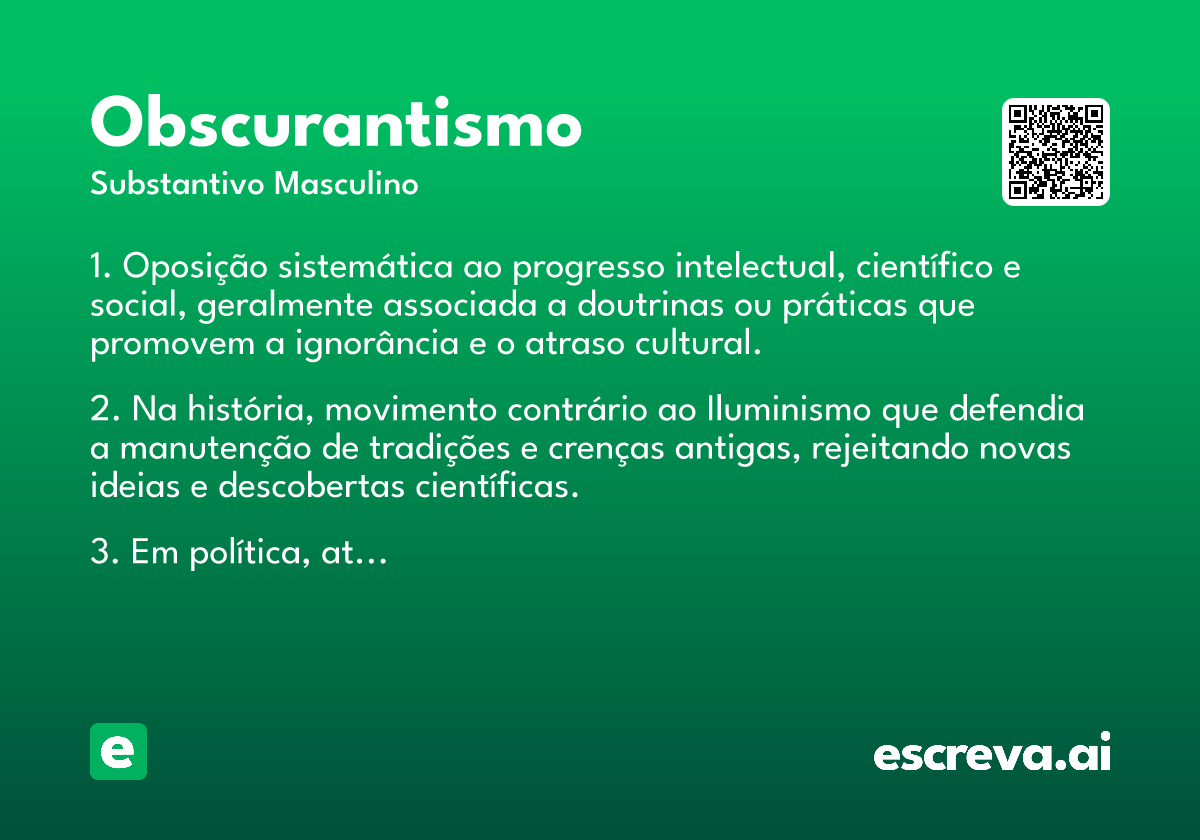 obscurantismo