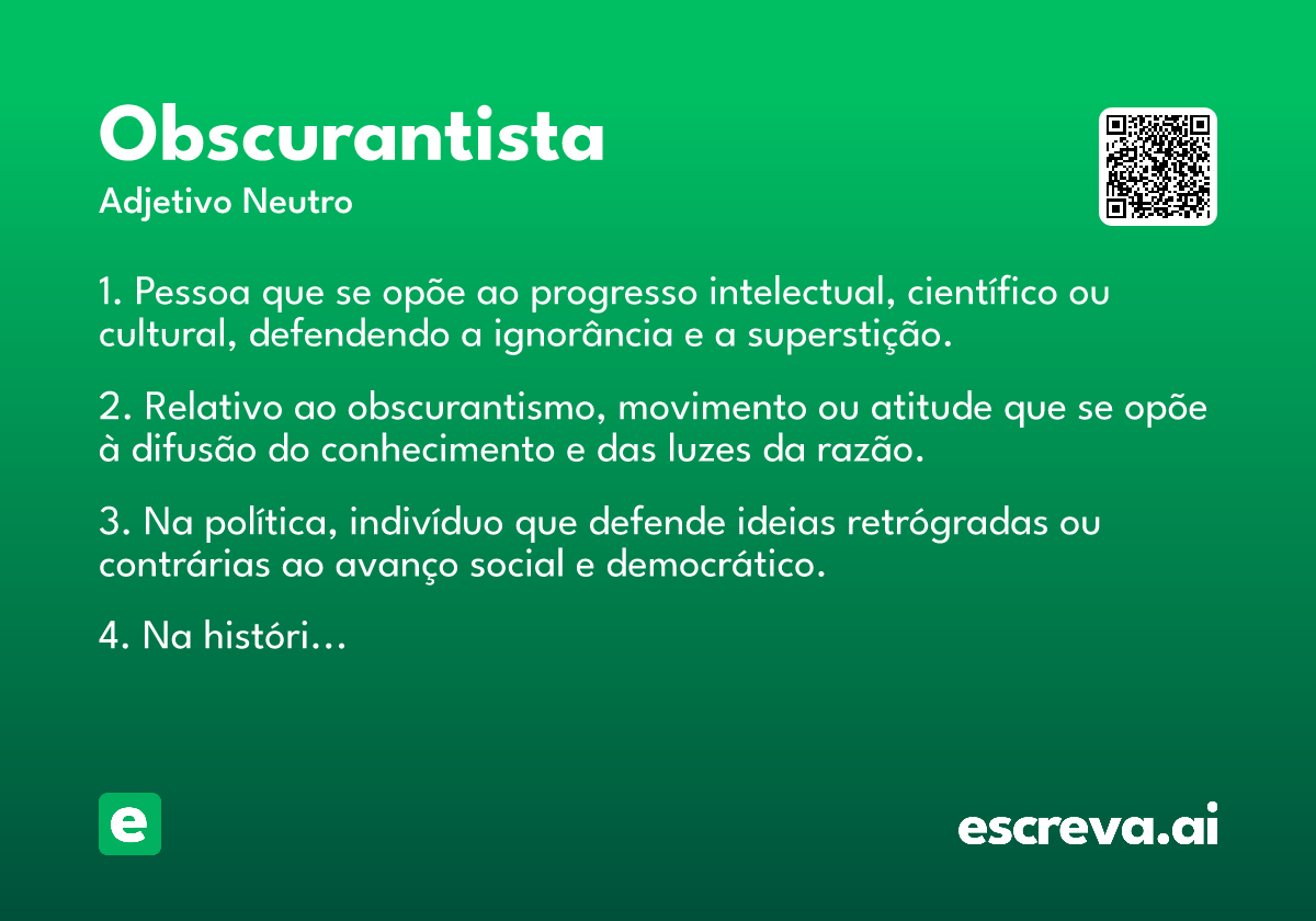 obscurantista
