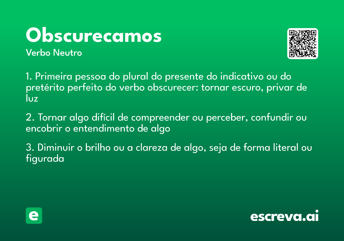 obscurecamos
