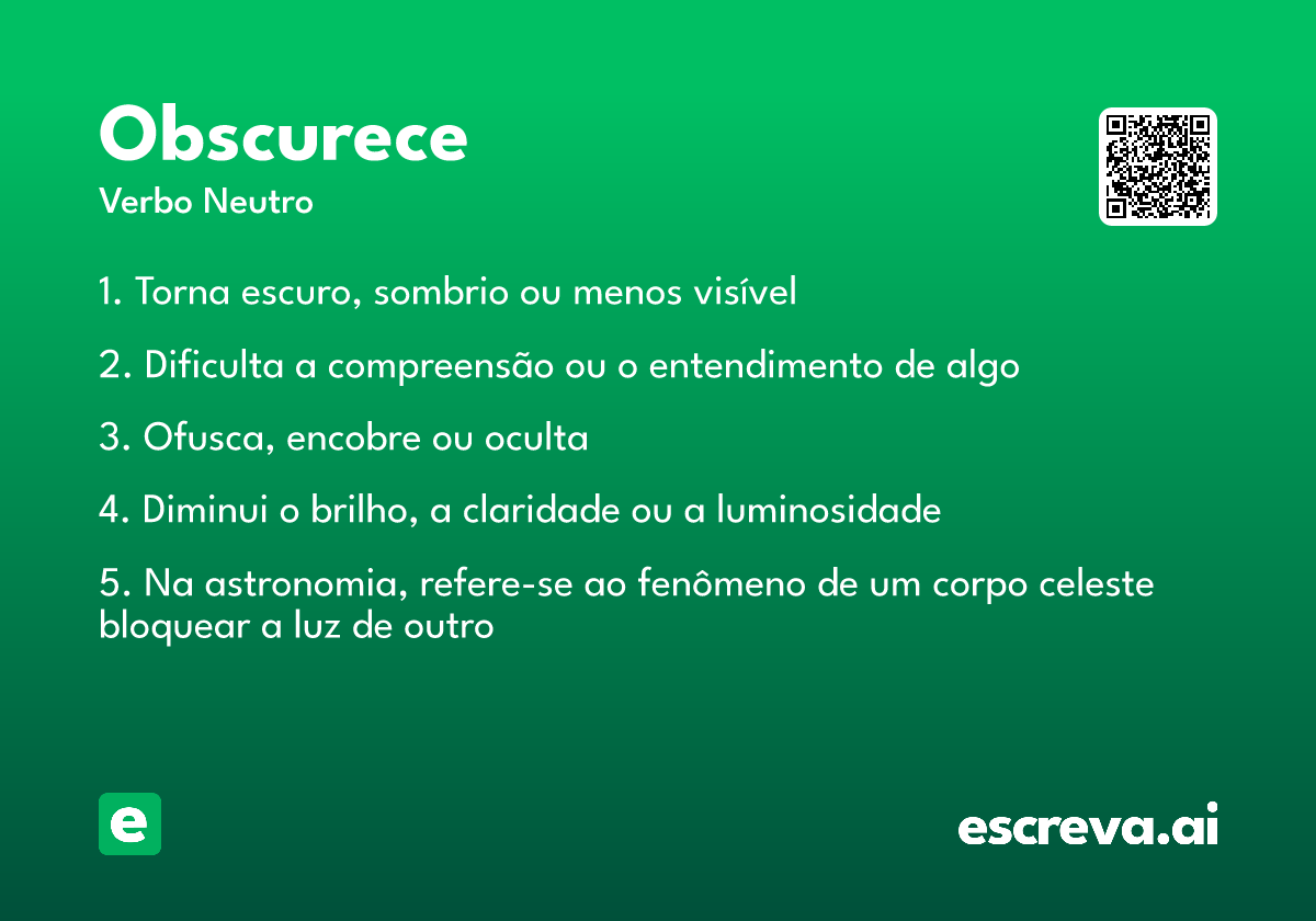 obscurece