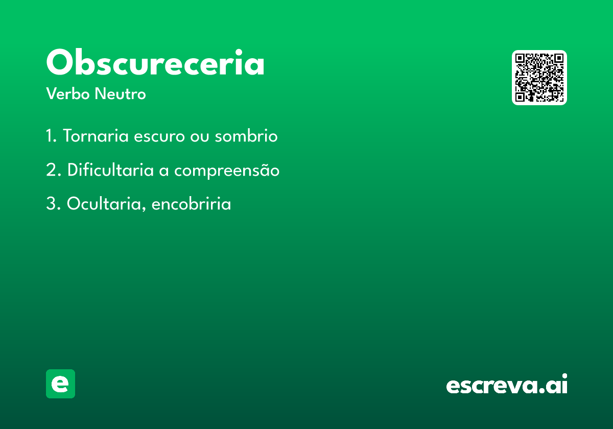 obscureceria