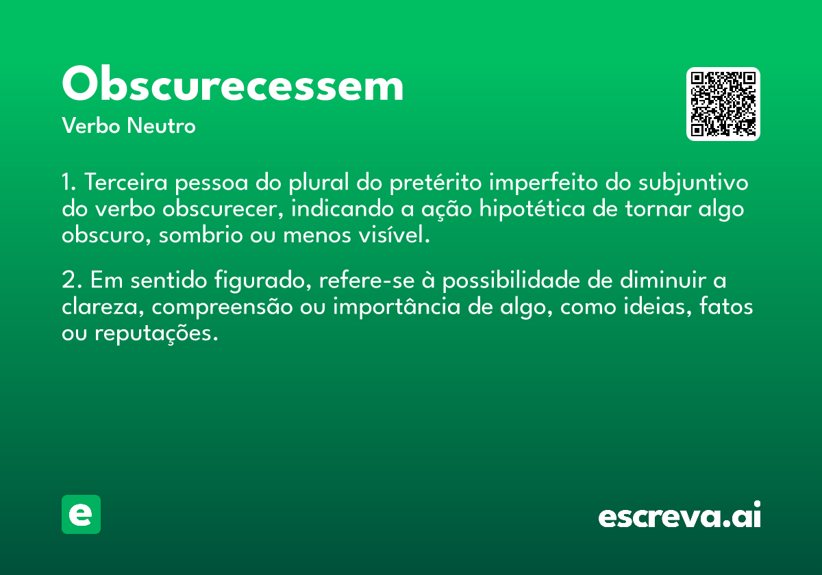 obscurecessem
