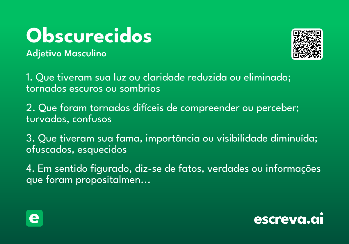 obscurecidos