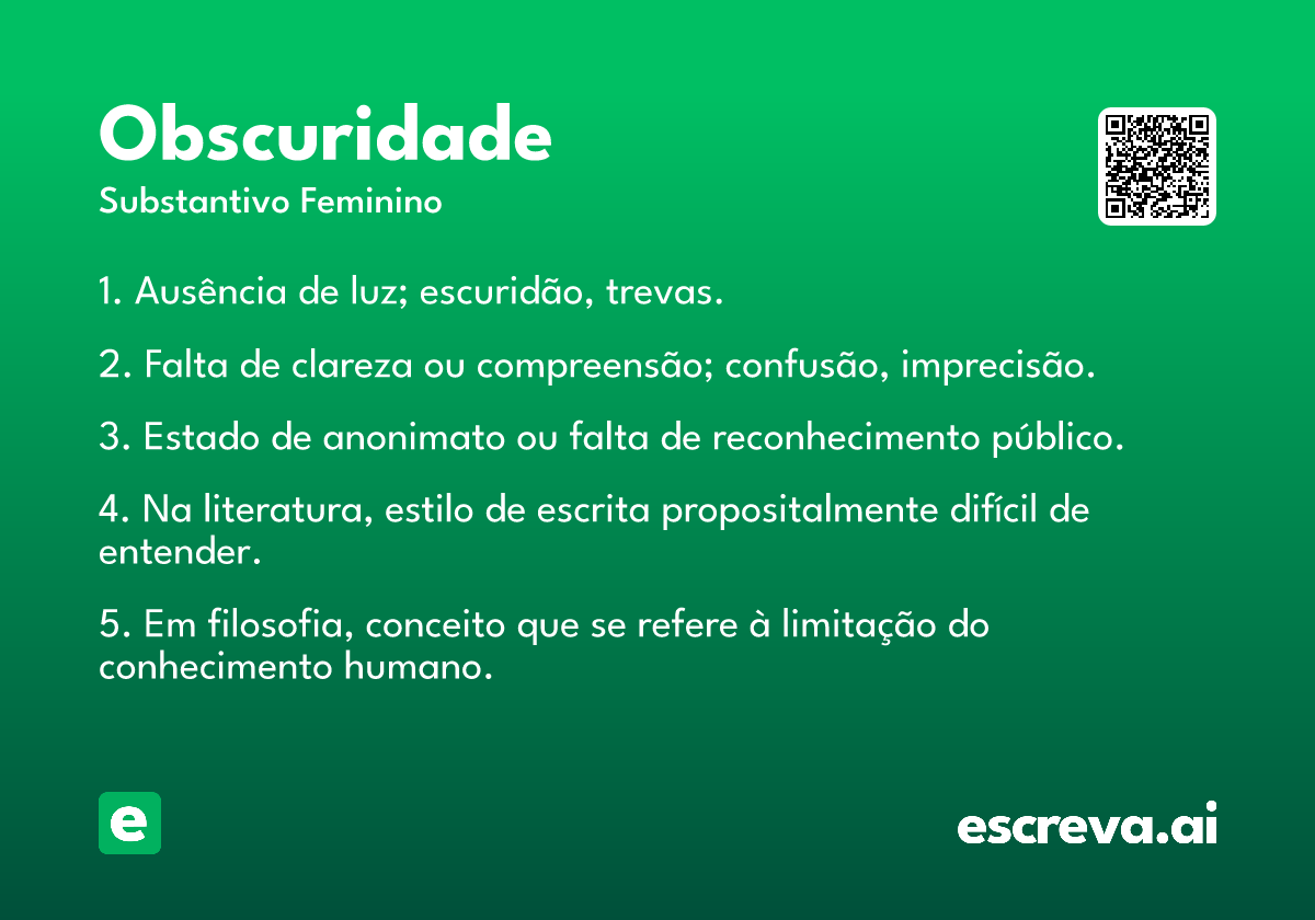 obscuridade