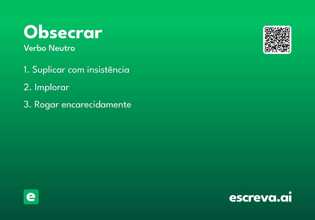 obsecrar