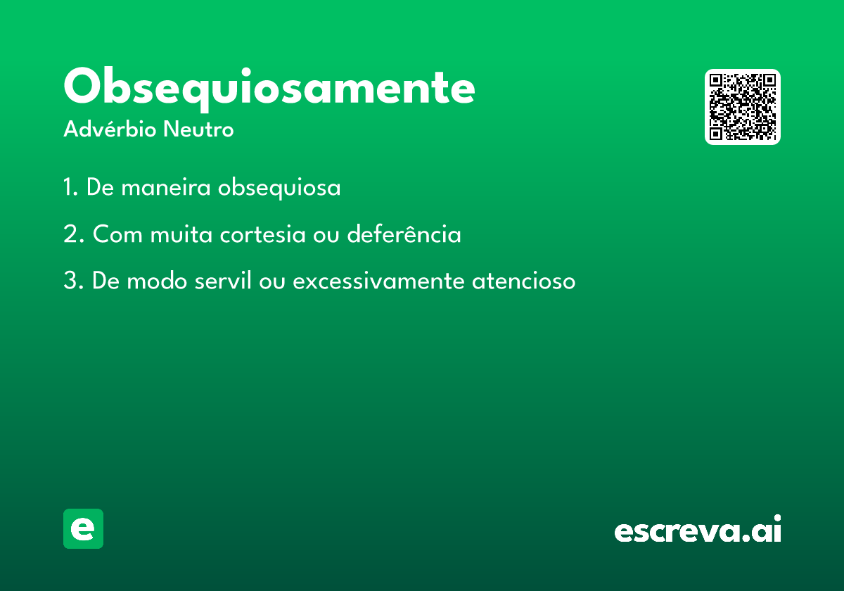 obsequiosamente