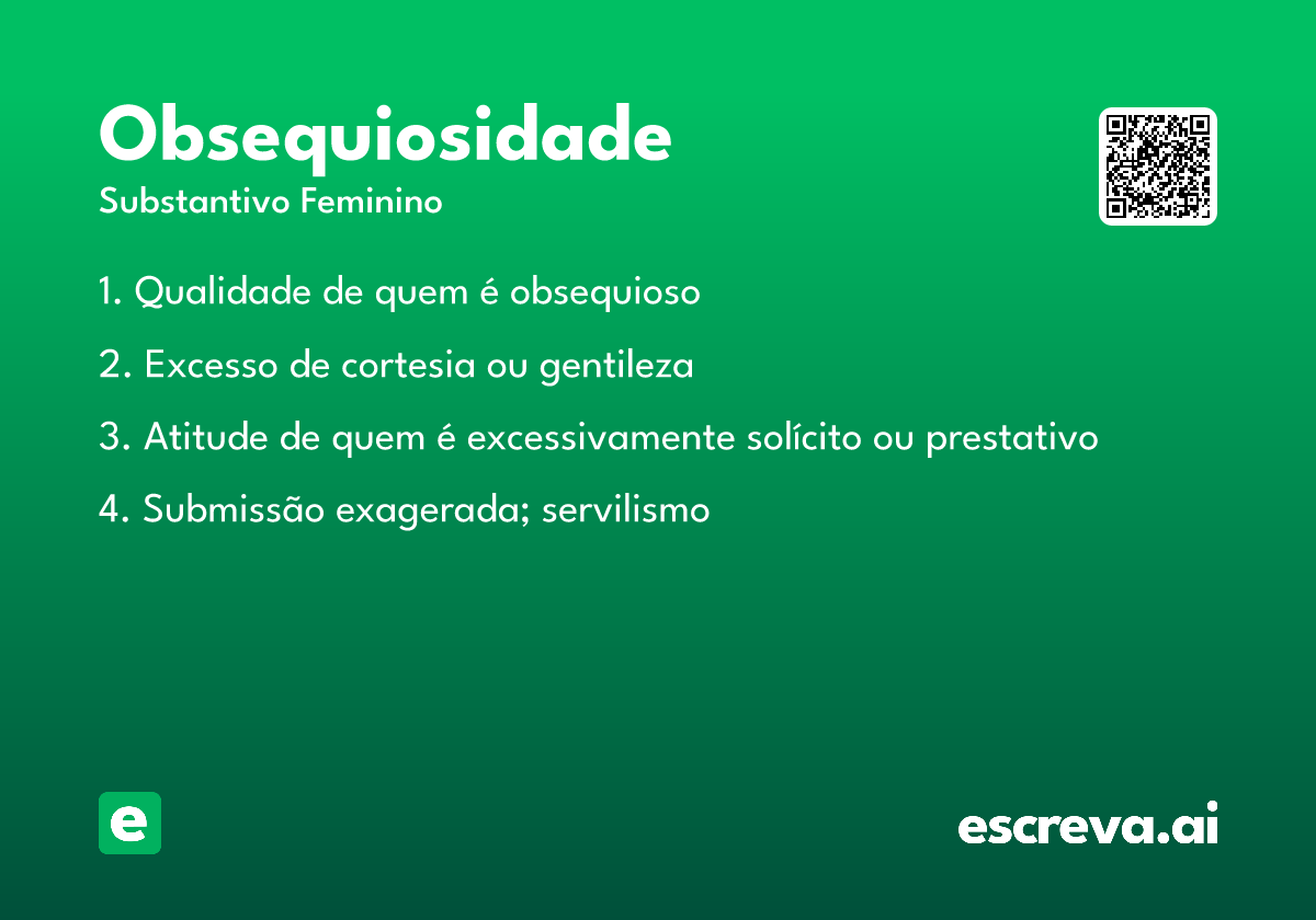 obsequiosidade