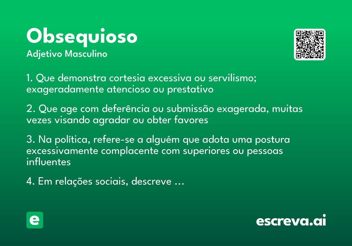 obsequioso