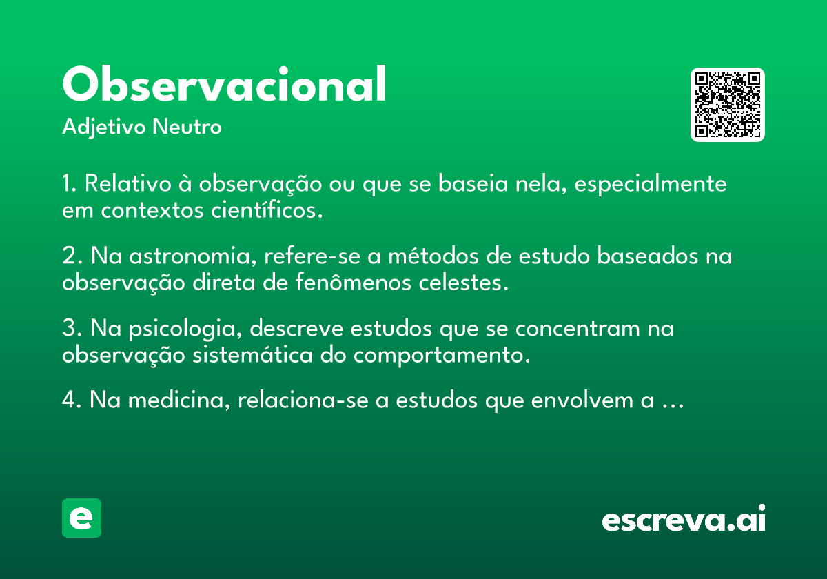 observacional