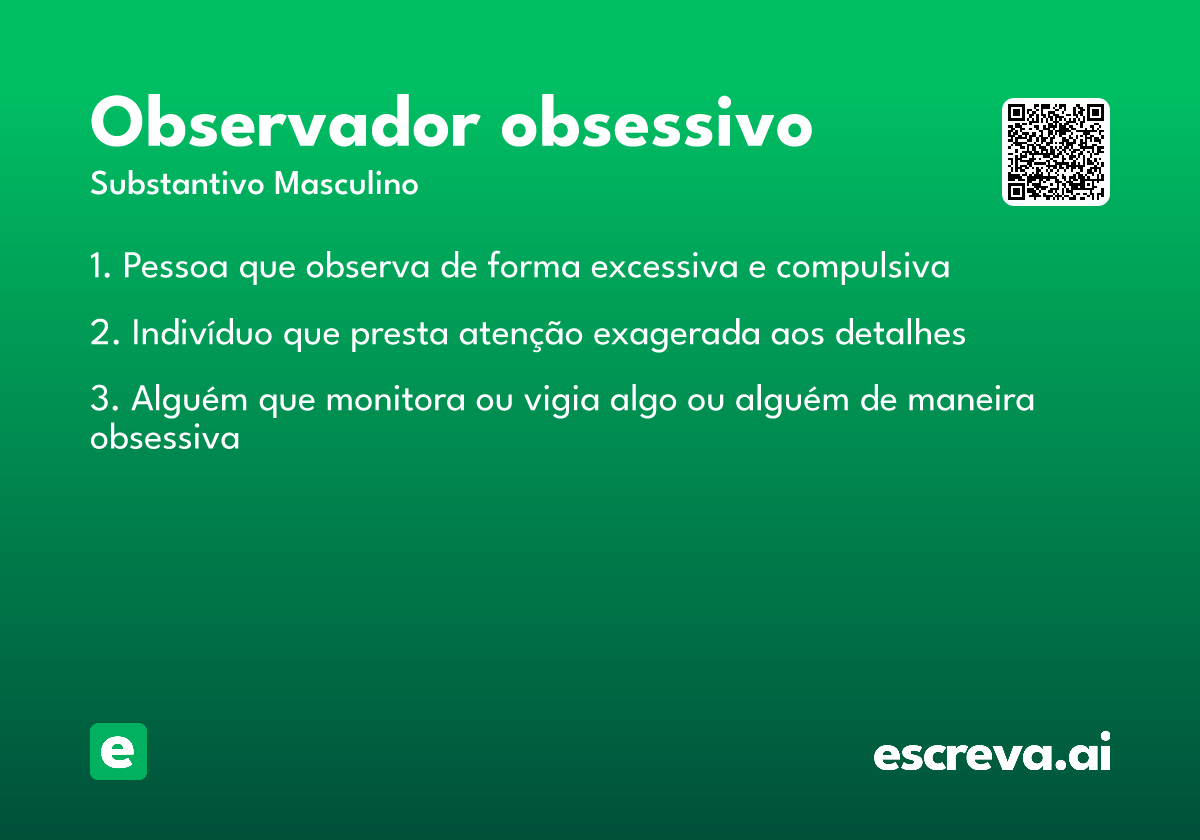 observador obsessivo